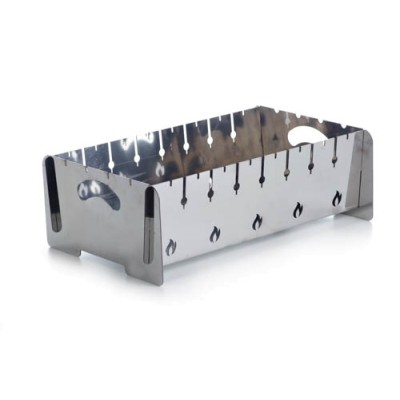 Мангал розбірний з нержавіючої сталі товщина 2мм на 8 шампурів з чохлом, рукавички для підлоги СИЛА 960103