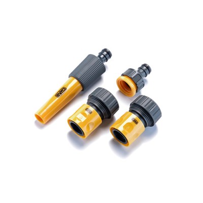 Набір: насадка-розпилювач, конектори 3/4: 3/4 аквастоп, 3/4, адаптер 1/2+3/4 СИЛА 551286