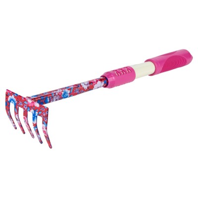 Граблі 5-ти зубні pink TPR FLORA 5043154
