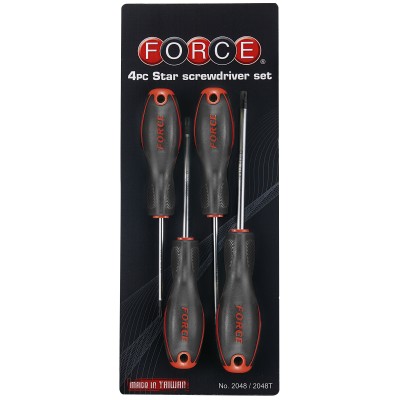 Набор отверток Torx 4 пр. FORCE 2048 Набор отверток Torx 4 пр. FORCE 2048