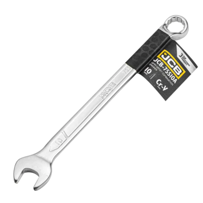 Ключ рожково-накидный 10 мм отогнут на 75 градусов JCB Tools JCB-75510A