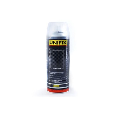 Лак універсальний прозорий акриловий глянець 400мол UNIFIX 951005