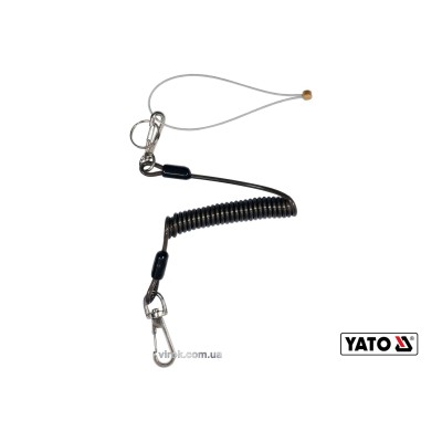 Пружинна мотузка для інструментів Yato 1.5 мм x 52-170 мм 3 кг + 2 карабіна YT-74009