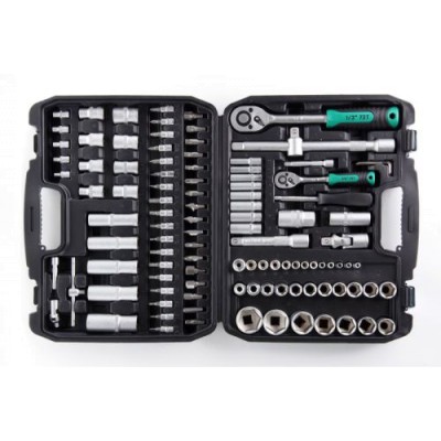 Набір насадок CrV 1/4, 1/2 (72Т) (108шт) (інструментів) торцевих з тріскачкою 252108