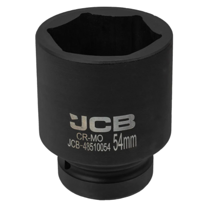 Головка ударная глубокая 1" 54 мм (6-гранная) JCB Tools JCB-48510054 Головка ударная глубокая 1" 54 мм (6-гранная) JCB Tools JCB-48510054