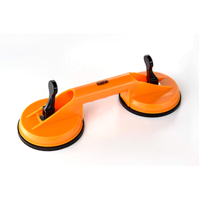 Тримач-присоска для скла та плитки подвійна 2х120мм СИЛА 330311