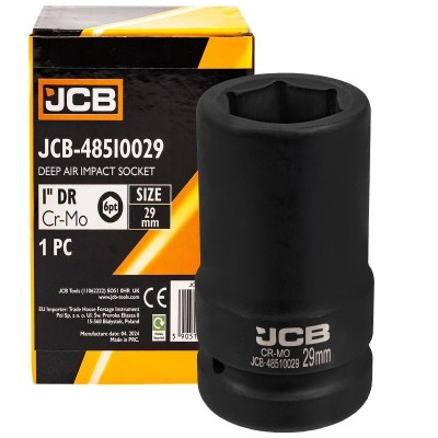 Головка ударная глубокая 1" 29 мм (6-гранная) JCB Tools JCB-48510029