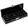 Набор ударных головок в металлическом кейсе 20 ед. 1/2" (6-гр.) JCB Tools JCB-4203-5MPB
