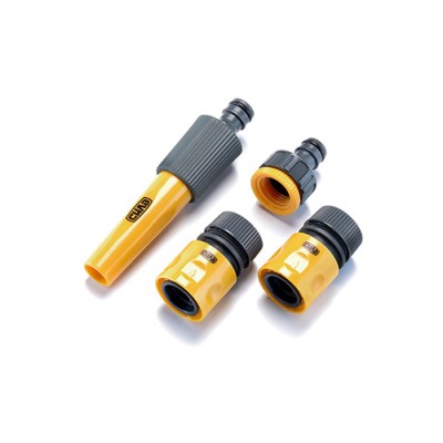 Набір: насадка-розпилювач, конектори 1/2: 1/2 аквастоп, 1/2, адаптер 1/2+3/4 СИЛА 551281