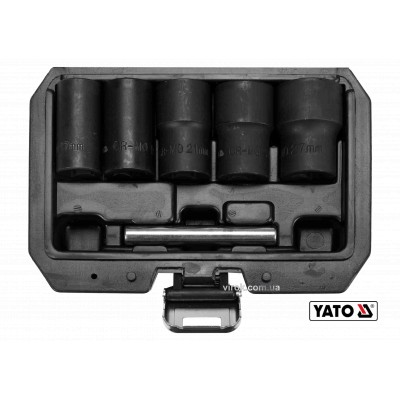 Набір екстракторів для зламаних гвинтів Yato 1/2" 17-27 мм 6 шт YT-06032