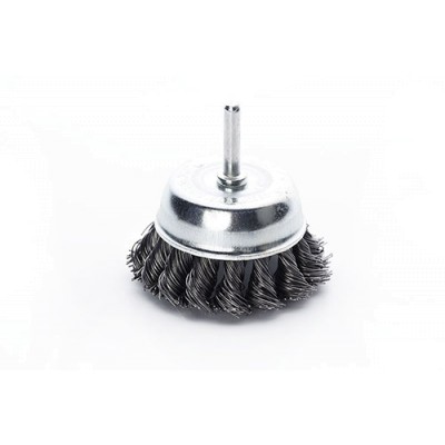 Щётка чаша стальные витки 65 мм (дрель) APRO 830408