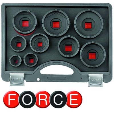 1/2" и 3/4" Набор корончатых головок 9 пр. FORCE 909T3 1/2" и 3/4" Набор корончатых головок 9 пр. FORCE 909T3