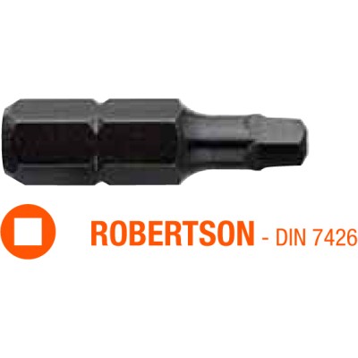 Насадка отверточная INDUSTRY USH ROBERTSON R3 x 25 мм 5 шт UUSE0012029