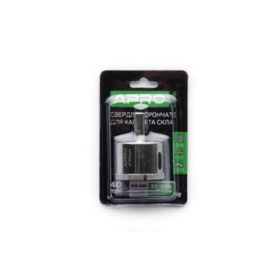 Свердло трубчасте з алмазним напиленням 40 мм APRO 830330