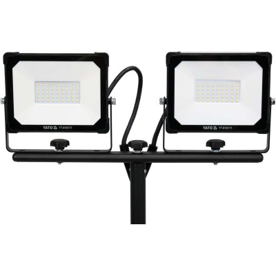 Прожектори з SMD-діодним випроміном. Yato: 2 x 30 Вт, 230 В, 2 x 2850 Lm, на штативі h = 0.6-1.22 м YT-818171