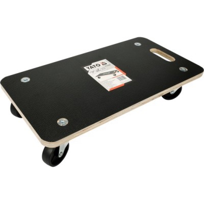 Візок-платформа Yato 575х 300х 18 мм на 4 колесах Ø= 75 мм, навантаження 200 кг, висота 110 мм YT-37421