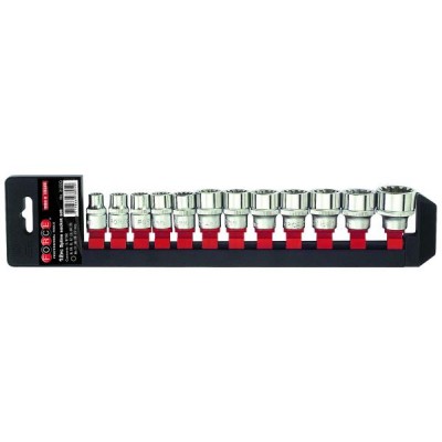 3/8" Набор головок Spline 12 пр. 8-22 мм FORCE 3122Q 3/8" Набор головок Spline 12 пр. 8-22 мм FORCE 3122Q