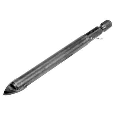 Сверло по стеклу и керамике STHOR 10 x 100 мм HEX-1/4" YG6X 21705