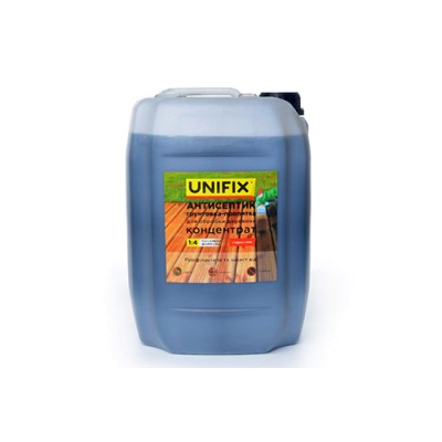 Антисептик ґрунтовка-просочення концентрат 1:4 для обробки деревини 10 кг (з індикатором) UNIFIX 951170