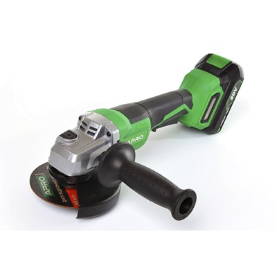 Углошліфувальна машина (болгарка) безщіткова APRO 20AGB, 20В, 125мм, кейс, без АКБ 895101