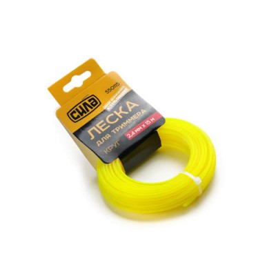 Леска для триммера 2,0мм круг 15м СИЛА 550113