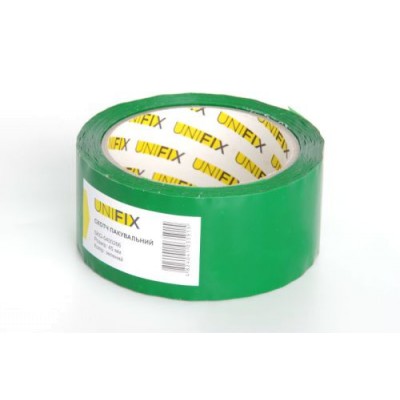 Стрічка клейка пакувальна зелена 45мм*200м SKG-5400266 UNIFIX SKG-5400266