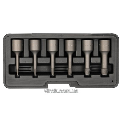 Экстракторы сломанных винтов Yato Ø2/3/4/6/8/10 мм 6 шт YT-0623